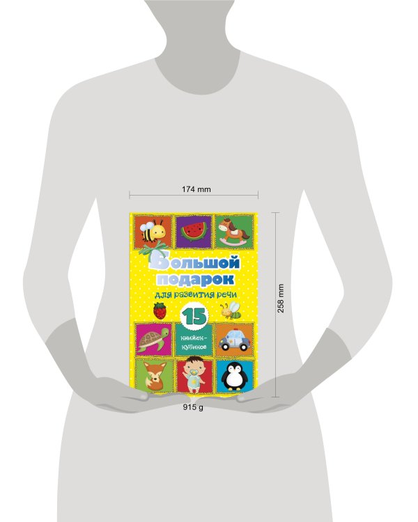 Большой подарок для развития речи. 15 книжек-кубиков!