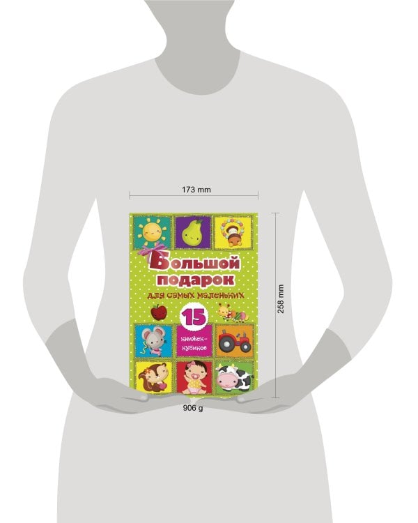 Большой подарок для самых маленьких. 15 книжек-кубиков!