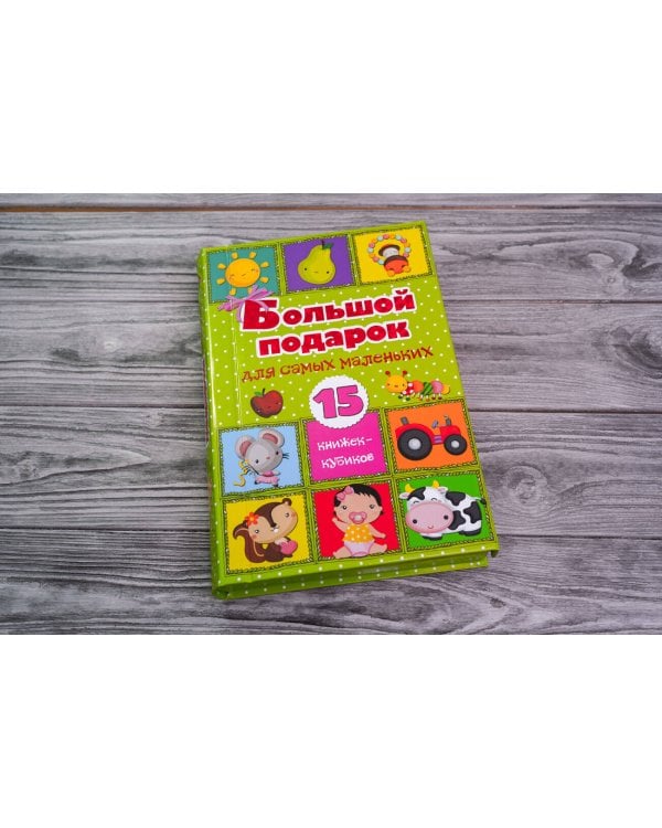 Большой подарок для самых маленьких. 15 книжек-кубиков!