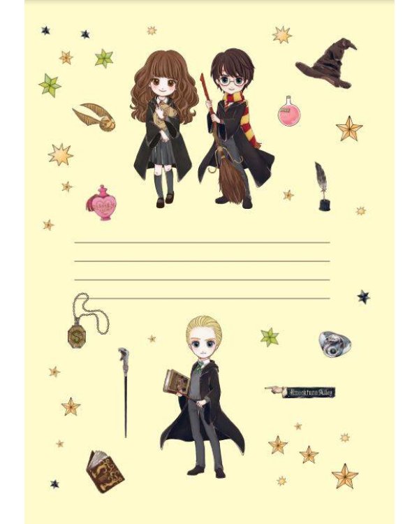 Блокнот. Гарри Поттер. Коллекция «Cute kids» (А5, 64 л., цветной блок, со стикерами)