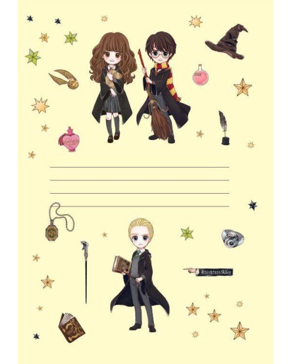 Блокнот. Драко Малфой. Коллекция «Cute kids» (А5, 64 л., цветной блок, со стикерами)