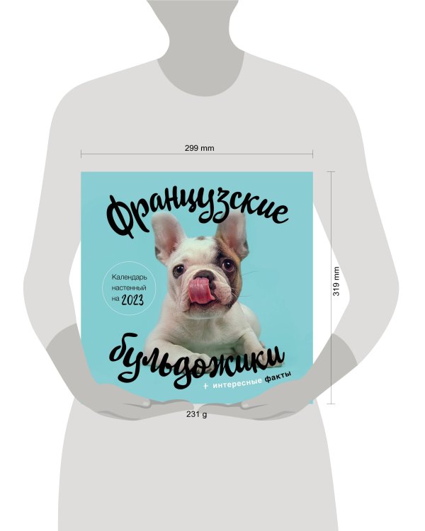 Французские бульдожики. Календарь настенный на 2023 год (300х300)