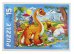 09. МАКСИ-ПАЗЛЫ 15 элементов. СМЕШНЫЕ ДИНОЗАВРЫ (Арт. ПУ15-0452)