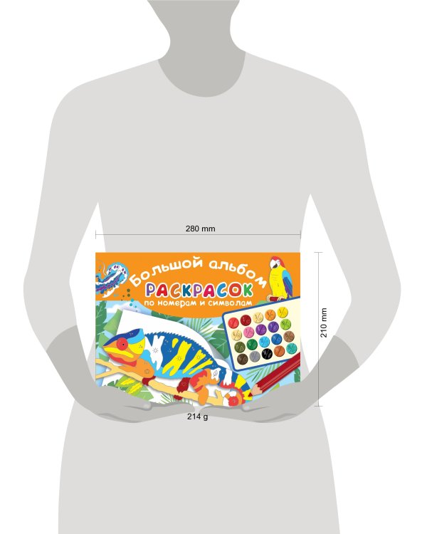 Большой альбом раскрасок по номерам