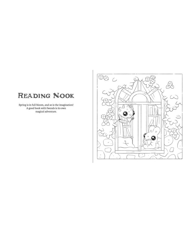 Bunnehs and dwagons Magical Kingdoms Cosy Colouring book Кролики и фургоны Магические королевства уютная раскраска /Книги на английском языке