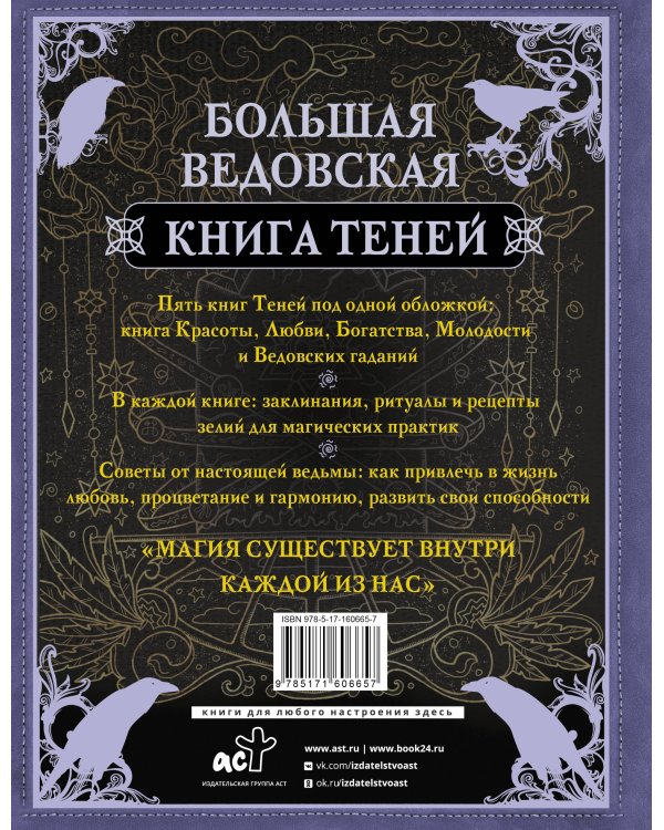 Большая ведьмовская книга заклинаний, ритуалов и обрядов. Магические практики. Книга теней