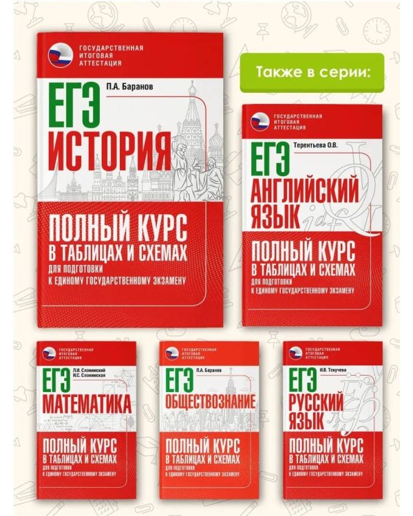 ЕГЭ. История. Полный курс в таблицах и схемах для подготовки к ЕГЭ