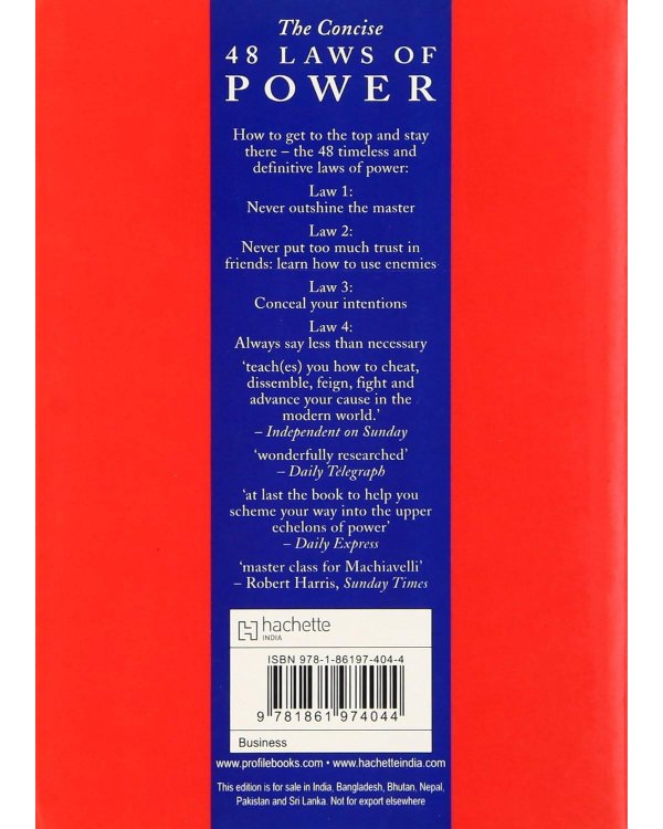 The сoncise 48 laws of power (Robert Greene) 48 кратких законов власти (Роберт Грин) /Книги на английском языке