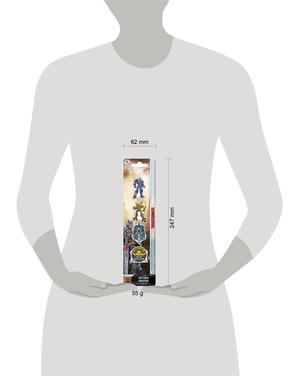 TRFS-UA1-ERCOL-BL4 Набор ластиков фигурных 4 шт. Размер: 24,7 x 6,3 x 1 см. Transformers