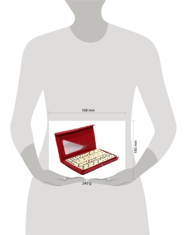 Домино (пластиковые фишки) в мягкой коробке 17x10 см (Арт. P00065)