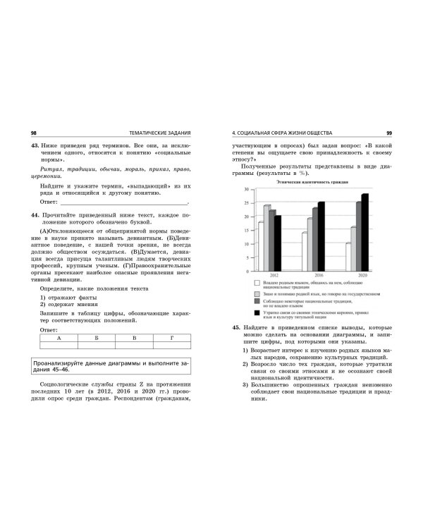 ОГЭ-2025. Обществознание. Тематические тренировочные задания