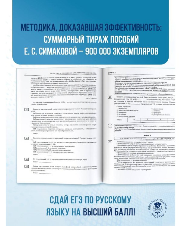 ЕГЭ-2025. Русский язык. 40 тренировочных вариантов экзаменационных работ для подготовки к ЕГЭ