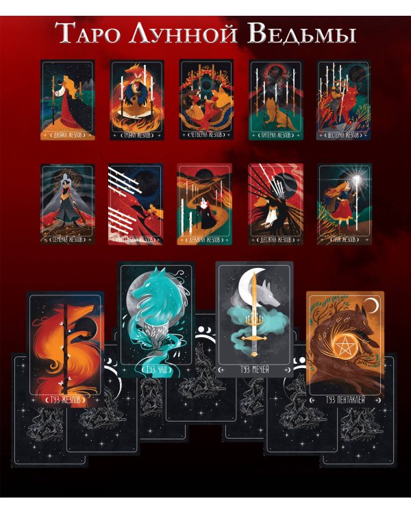 Таро Лунной ведьмы. Moon Witch Tarot. Путь в прошлое, настоящее и будущее