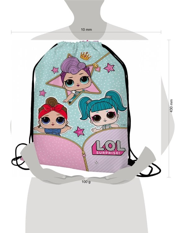 LOGB-UT1-883 Мешок для обуви. Размер: 43 х 34 х 1 см. LOL