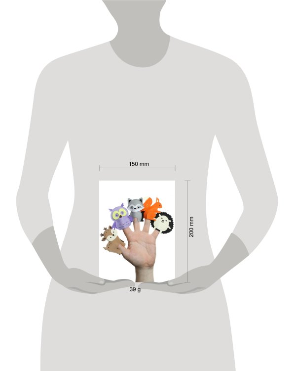 "Лесные обитатели", пальчиковый театр (Фетр), 1101003