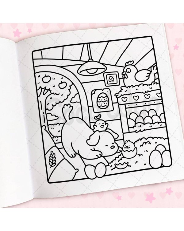 Cozy Cuties (Coco Wyo) Уютные милашки. Раскраска (Коко Вайо) /Книги на английском языке