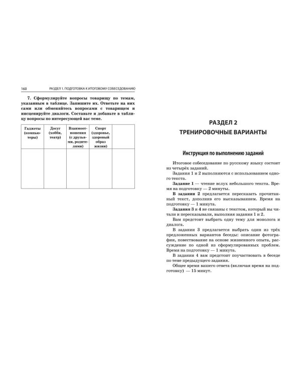 ОГЭ-2025. Русский язык. Итоговое собеседование