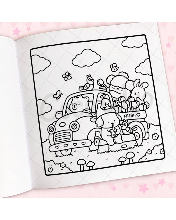 Cozy Cuties (Coco Wyo) Уютные милашки. Раскраска (Коко Вайо) /Книги на английском языке