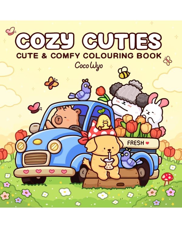 Cozy Cuties (Coco Wyo) Уютные милашки. Раскраска (Коко Вайо) /Книги на английском языке