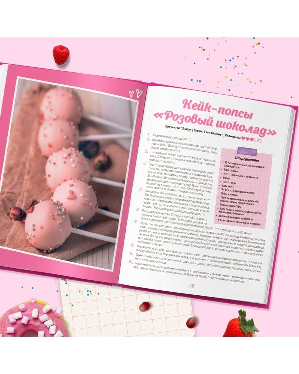 Десерты в розовом. Торты, конфеты и пирожные для некукольных чаепитий