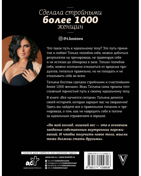 Все начнется сегодня. Как наладить питание, начать правильно тренироваться и полюбить себя