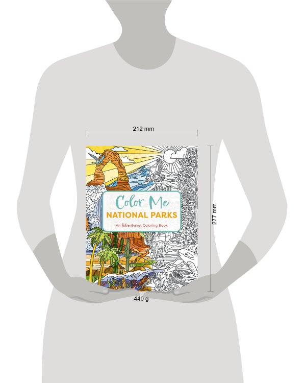 Color Me National Parks Раскрась меня Национальные парки раскраска /Книги на английском языке
