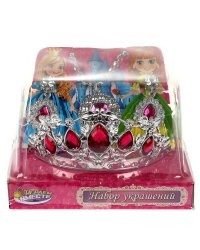 Набор украшений с диадемой принцессы, кор.15,5*15*10см ИГРАЕМ ВМЕСТЕ в кор.2*60шт