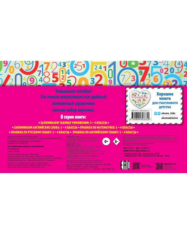 Запоминаем таблицу умножения: 2-4 классы
