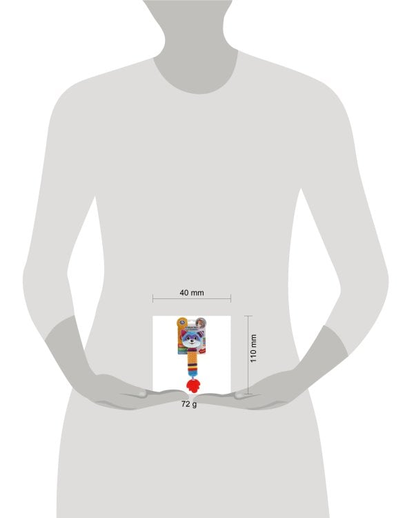 Текстильная игрушка погремушка пищалка енот с прорез. Умка в кор.250шт