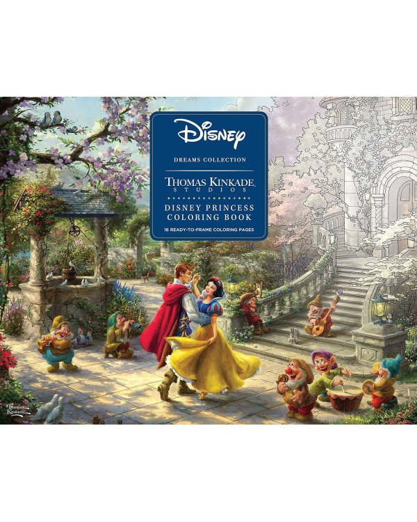 Disney Dreams Collection Thomas Kinkade Studios Disney Princess Coloring book Раскраска Disney Collection Томаса Кинкейда /Книги на английском языке
