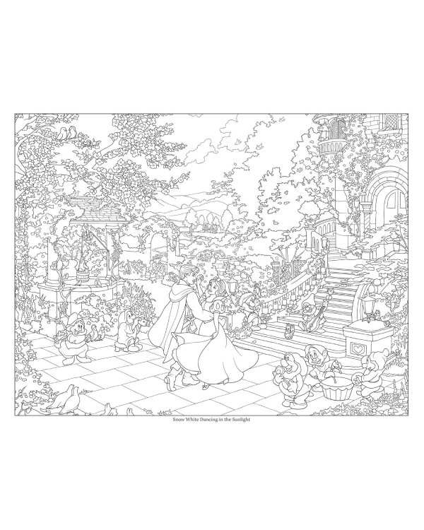 Disney Dreams Collection Thomas Kinkade Studios Disney Princess Coloring book Раскраска Disney Collection Томаса Кинкейда /Книги на английском языке