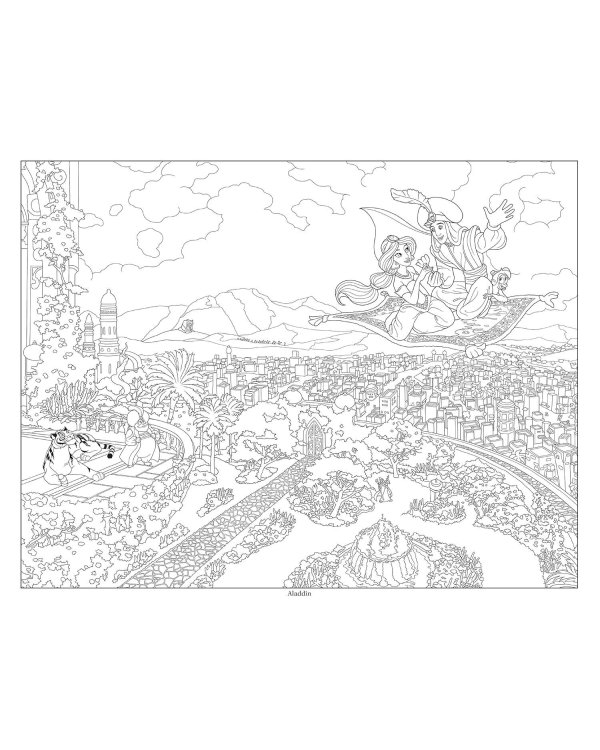 Disney Dreams Collection Thomas Kinkade Studios Disney Princess Coloring book Раскраска Disney Collection Томаса Кинкейда /Книги на английском языке