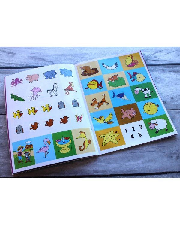 Животные (с наклейками и разрезными карточками)