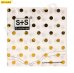 Бумажные салфетки с золотым тиснением Горох ,33 см,20 шт, еврослот СП-5176