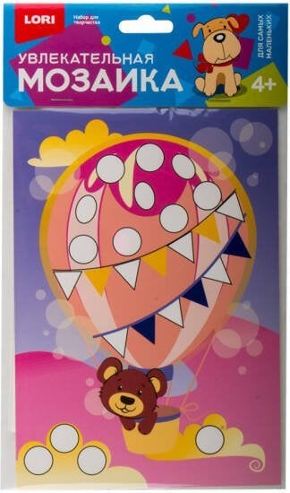 Увлекательная мозаика (набор малый) "Мишка на шаре"