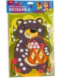 Увлекательная мозаика (набор большой) "Мишка с лукошком"