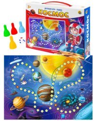 Настольная игра ходилка. КОСМОС (плотная коробка)(Арт. ИН-0247)