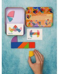 Головоломка.Танграм-2(17*12*3 см)(9 деталей, 50 карточек,в коробке) ( Арт. ИД-5161)