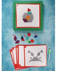 Деревянная игрушка.Головоломка. Магнитный танграм "В мире животных" (в коробке) (арт. ИД-7999)