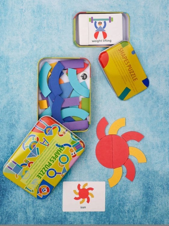 Головоломка.Танграм-6(28*13.8*3.5 см)(в коричневой коробке) ( Арт. ИД-5165)