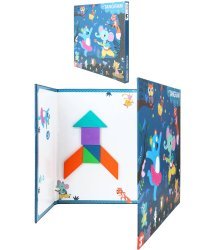 Деревянная игрушка.Головоломка (магнит). Танграм "Животные " (7 деталей, в коробке) (арт. ИД-7998)