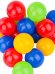 ШАРИКИ ПЛАСТИКОВЫЕ 18 шт. ЦВЕТНЫЕ, Ø70 мм (в сетке) ( Арт. И-8991)