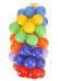 ШАРИКИ ПЛАСТИКОВЫЕ 50 шт. ЦВЕТНЫЕ, Ø70 мм  "Радужный" (в сетке) ( Арт. И-8998)