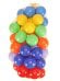 ШАРИКИ ПЛАСТИКОВЫЕ 100 шт. ЦВЕТНЫЕ, Ø70 мм  "Радужный"(в пакете) ( Арт. И-8999)