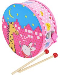 Деревянная игрушка. Барабан. "Радуга" (18 см) (в пакете) ( Арт. И-2540)