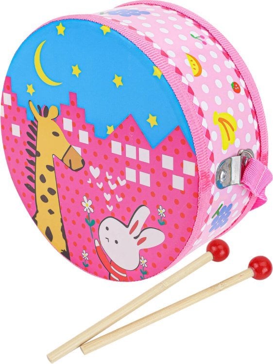 Деревянная игрушка. Барабан. "Радуга" (18 см) (в пакете) ( Арт. И-2540)