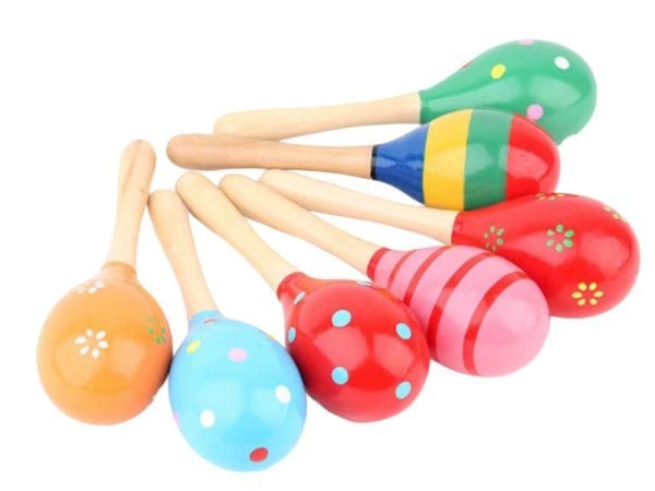 Деревянная игрушка. Маракас (19х6 см) (цвет микс,в пакете) ( Арт. И-2526)