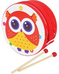 Деревянная игрушка. Барабан. "Радуга" (14,5 см) (в пакете) ( Арт. И-2539)