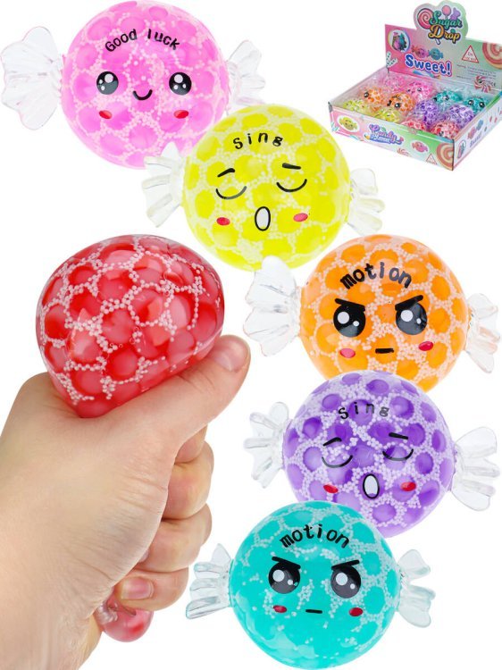 Антистресс-мялка (цвет микс, гель)(10x6,5 cм) ( Арт. ИК-9082) кратно 12