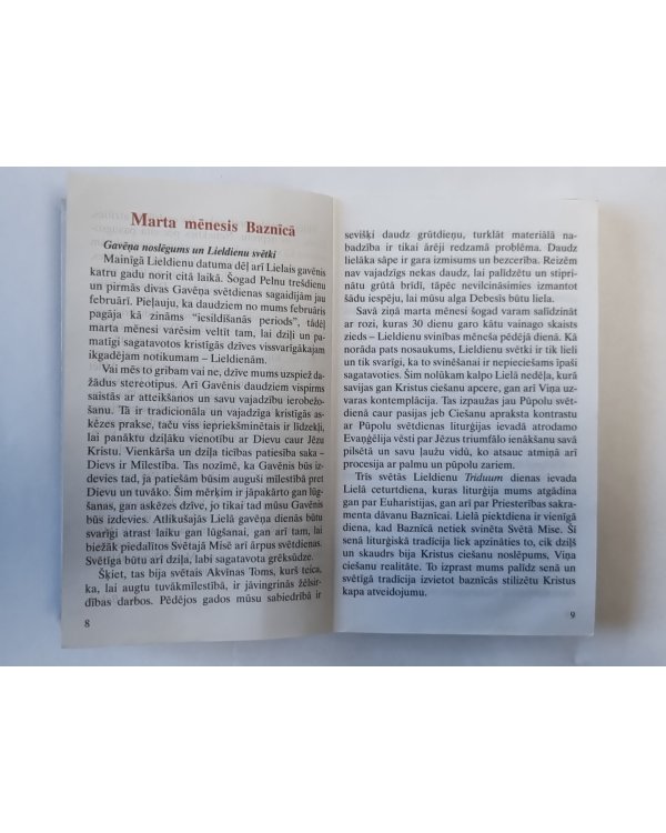 Mieram tuvu. Dieva Vārds katrai dienai. Marts 2013 Nr.3